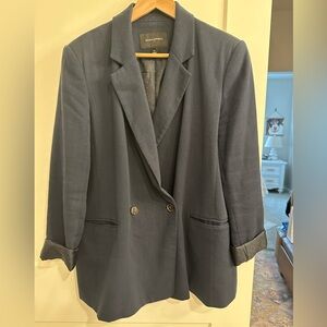Banana Republic Navy Boyfriend Blazer